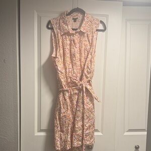 Torrid Pink Floral Sleeveless Mini Dress